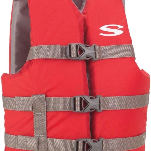 STEARNS Youth Boating Vest 50-90 lbs - Red - Picture 1 of 4